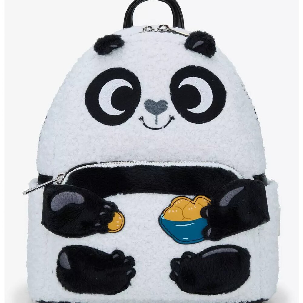 Loungefly Kung Fu Panda Po Dumpling Sherpa Mini Backpack NWT